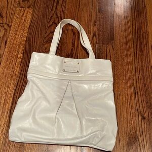 Marc Jacobs white leather bag